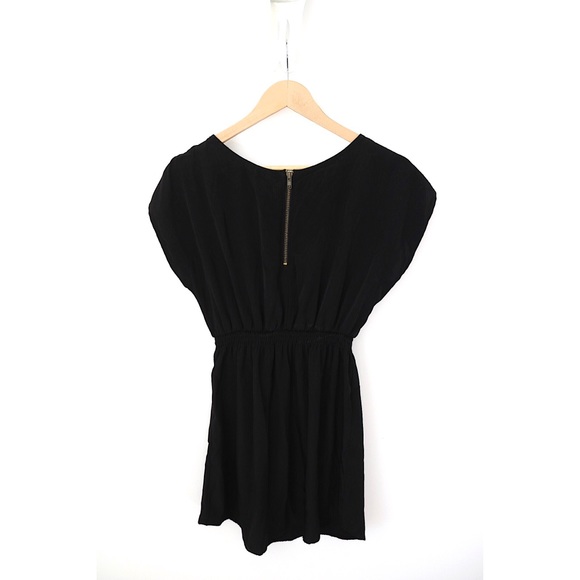 Satin Black Mini Dress - Picture 4 of 6